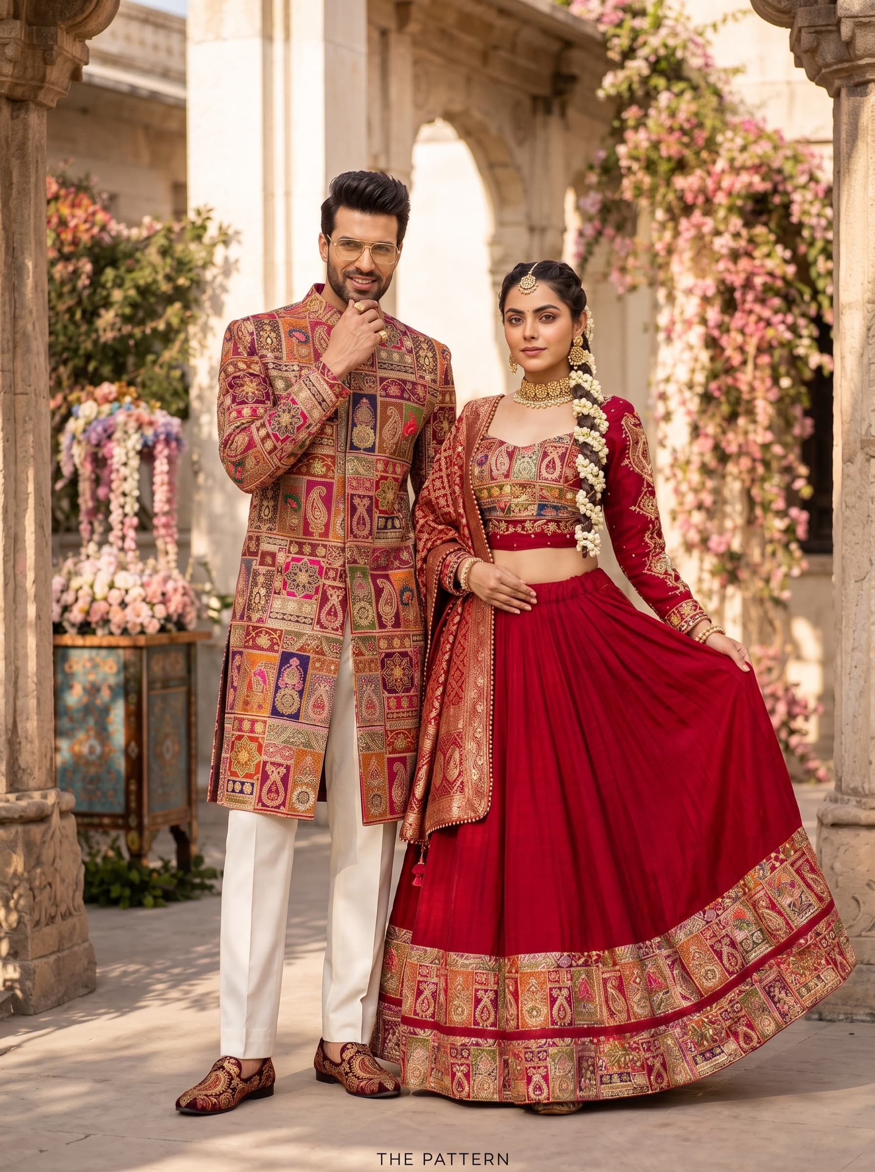 Couple in Floral